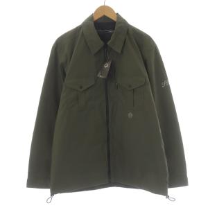 プライマル Prillmal SHIRT JACKET シャツジャケット ミリタリー ジップアップ ロゴ XL カーキ 2321352