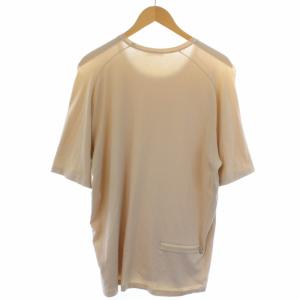 PRADA SPORT Tシャツ カットソー 半袖 クルーネック ポケット デザイン XL ベージュ