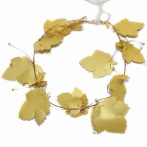 ISSEY MIYAKE FETE ネックレス ペンダント リーフ ヴァイン PVC 真鍮 ステンレス ゴールド