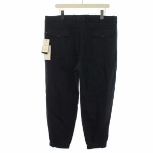 EMPORIO ARMANI ワイドパンツ ジップフライ 52 ネイビー
