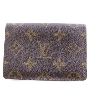 ポルト2カルトヴェルティカル カードケース 二つ折り モノグラムキャンバス ブラウン M60533