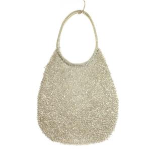 ワイヤーバッグ ハンドバッグ メッシュ シルバー