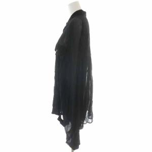 MM6 Maison Margiela 18SS シャツ ブラウス シアー シースルー 長袖 38 ブラック