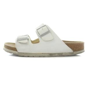 BIRKENSTOCK アリゾナ コンフォートサンダル フラット ベルト レザー 36 ホワイト