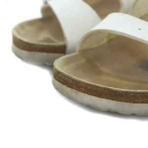 BIRKENSTOCK アリゾナ コンフォートサンダル フラット ベルト レザー 36 ホワイト