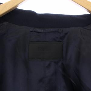 PRADA 14AW Bal collar coat ステンカラーコート 44 紺