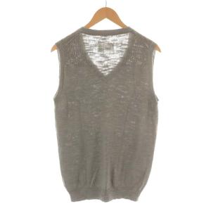 Martin Margiela 10 ここのえ期 ニットベスト コットン リネン混 30 グレー