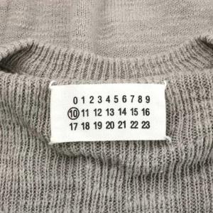 Martin Margiela 10 ここのえ期 ニットベスト コットン リネン混 30 グレー