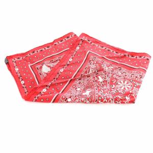 HERMES カレ55 PEUPLE DU VENT 風の民 スカーフ シルク レッド