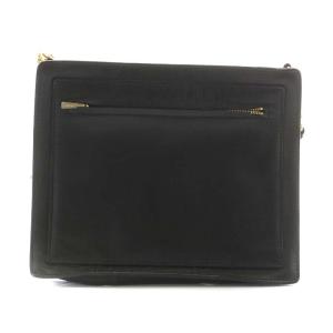 CELINE ショルダーバッグ ポシェット レザー スクエア 黒