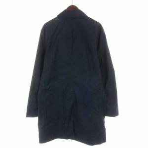 POLO RALPH LAUREN ステンカラーコート ロング コットン ポケット M ネイビー