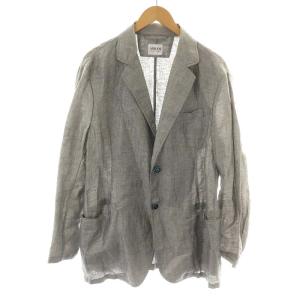 テーラードジャケット シングル 2B シワ加工 54 グレー