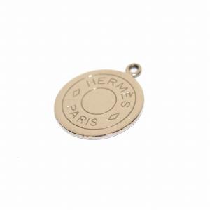 HERMES セリエ コイン ペンダントトップ チャーム シルバー