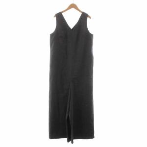 19SS オールインワン サロペット オーバーオール ジップアップ ウール 38 グレー