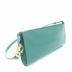 Salvatore Ferragamo ハンドバッグ レザー ライトブルー