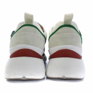 Chloe スニーカー シューズ レザー スエード 36 ホワイト CHC18A0511839V36W