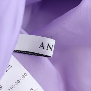 ANAYI 19SS フレアスカート ミモレ丈 ウエストリボン リネン 36 S ピンク