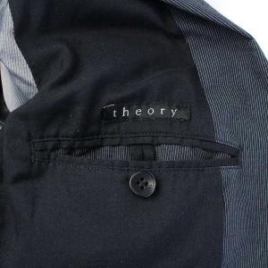 Theory GATE PROFIT テーラードジャケット シングルス 背抜き ストライプ ネイビー
