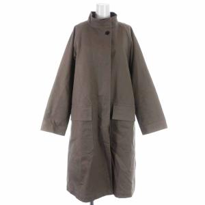 21AW PROOFED COTTON CANVAS スタンドカラーコート ダウンライナー M 茶