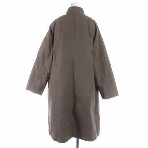 MHL. 21AW PROOFED COTTON CANVAS スタンドカラーコート ダウンライナー M 茶