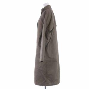 MHL. 21AW PROOFED COTTON CANVAS スタンドカラーコート ダウンライナー M 茶
