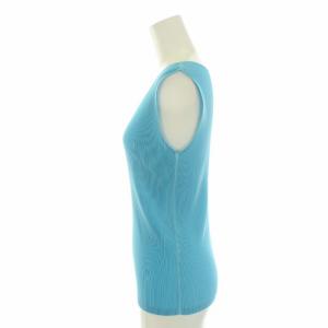 PLEATS PLEASE ISSEY MIYAKE イッセイミヤケ プリーツカットソー ラウンドネック ノースリーブ タンクトップ 03 L 水色 ライトブルー PP53FK291