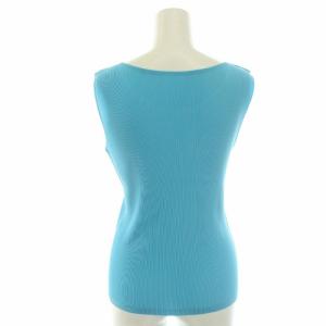 PLEATS PLEASE ISSEY MIYAKE イッセイミヤケ プリーツカットソー ラウンドネック ノースリーブ タンクトップ 03 L 水色 ライトブルー PP53FK291