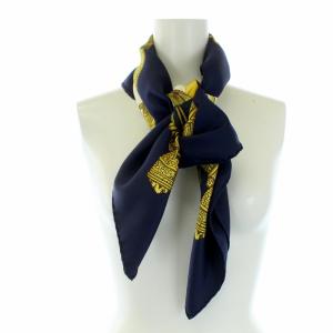 HERMES GRAND UNIFORME 壮大な制服 カレ90 スカーフ 大判 シルク 総柄 マルチカラー