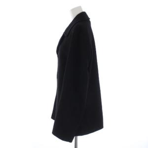 MACKINTOSH ピーコート Pコート ミドル ウール ナイロン スコットランド製 36 S 黒 ブラック