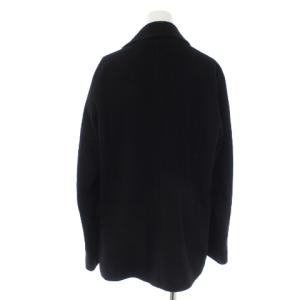 MACKINTOSH ピーコート Pコート ミドル ウール ナイロン スコットランド製 36 S 黒 ブラック