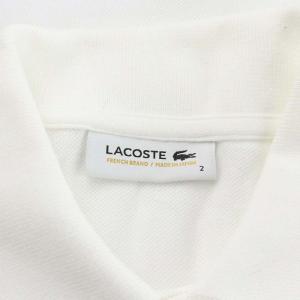 LACOSTE ポロシャツ 半袖 コットン 2 XS 白 ホワイト L1212A
