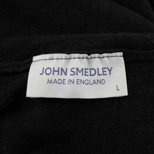 JOHN SMEDLEY 英国製 ニット 長袖 ハイネック ウール L ブラック