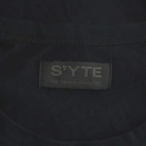 S’YTE 21AW Tシャツ カットソー チェック切替 アシンメトリー ブラック レッド UM-T15-803