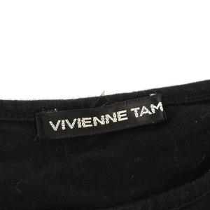 VIVIENNE TAM Tシャツ カットソー 半袖 プリント 1 ブラック