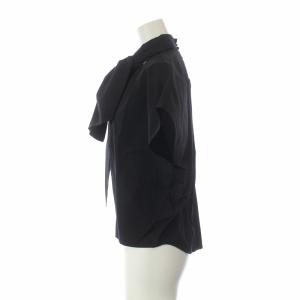 Ameri VINTAGE ブラウス シャツ フレンチスリーブ リボン 黒 ブラック