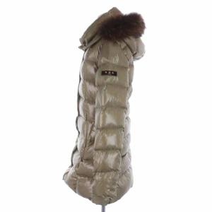 TATRAS UCCELLIERA ダウンコート ラクーンファー フード 03 カーキ