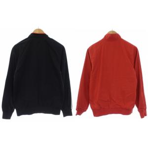 adidas Originals リバーシブル トラックジャケット ジップアップ 3ライン S 黒 ブラック 赤 レッド W40936