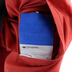adidas Originals リバーシブル トラックジャケット ジップアップ 3ライン S 黒 ブラック 赤 レッド W40936