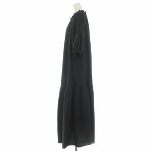 CLANE 21SS 2WAYショルダーワンピース ロング 七分袖 1 S 黒 ブラック