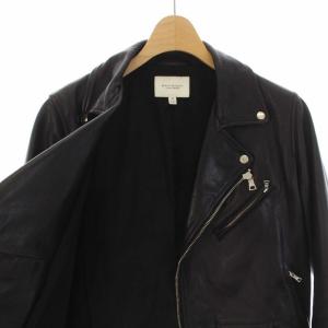 BEAUTY&YOUTH UNITED ARROWS レザーライダースジャケット ダブル ラムレザー M ブラック