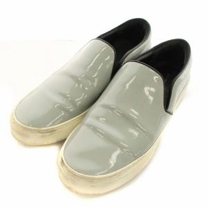 フィービー期 シューズ スリッポン エナメル 41 ライトブルー