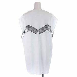 Maison Margiela 19SS Tシャツ カットソー コットン レース シアー シースルー フレンチスリーブ 40 S 白 ホワイト