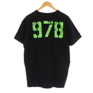 DIESEL Tシャツ 半袖 バックプリント カットソー XXL 黒 ブラック