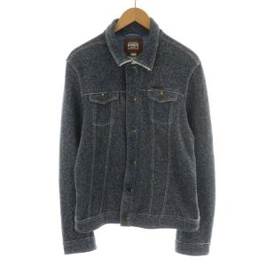 ジャケット ジップアップ コットン XL グレー