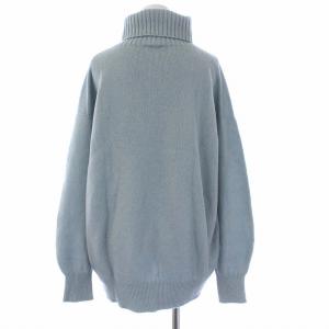Spick&Span 21AW ウールカシミヤタートルネック プルオーバー ニット セーター 長袖 F ライトブルー