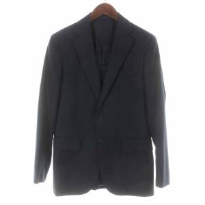 UNITED ARROWS スーツ セットアップ テーラードジャケット シングル スラックスパンツ ロング ウール 44 ネイビー