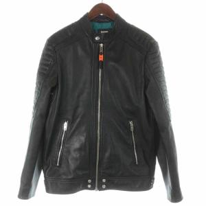 シングルライダースジャケット シープスキン M 黒