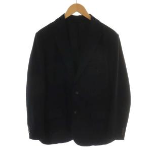 EMPORIO ARMANI TRAVEL ESSENTIAL PACKEABLE テーラードジャケット シングル 48 M 黒 ブラック 6H1GS1