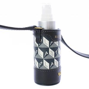 ANYA HINDMARCH スプレーケース ホルダー 消毒液用容器 ショルダー レザー 総柄 シルバー