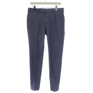SLIM fit PATTERN30 HIGH CONFORT スラックスパンツ ジップフライ 46 M 青 ブルー 314XO